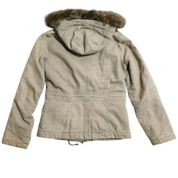 Abercrombie vintage quilted olive green jacket - Picture 6 of 7